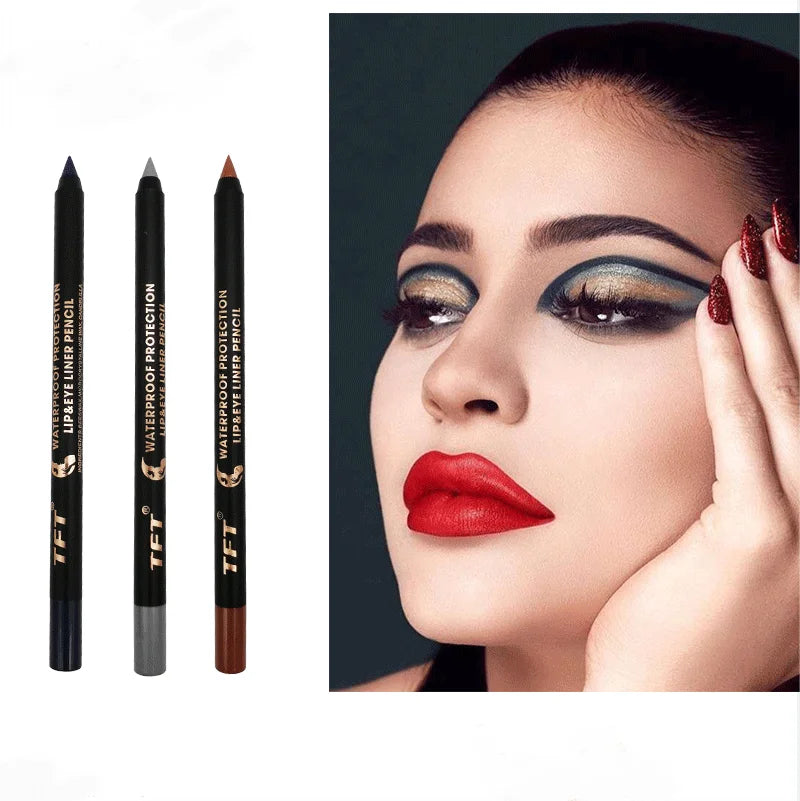 Eyeliner Pencil Colourful Pigment Waterproof Blue Black White Color Gel Eye Liner Pen Makeup Eye Beauty Cosmetics