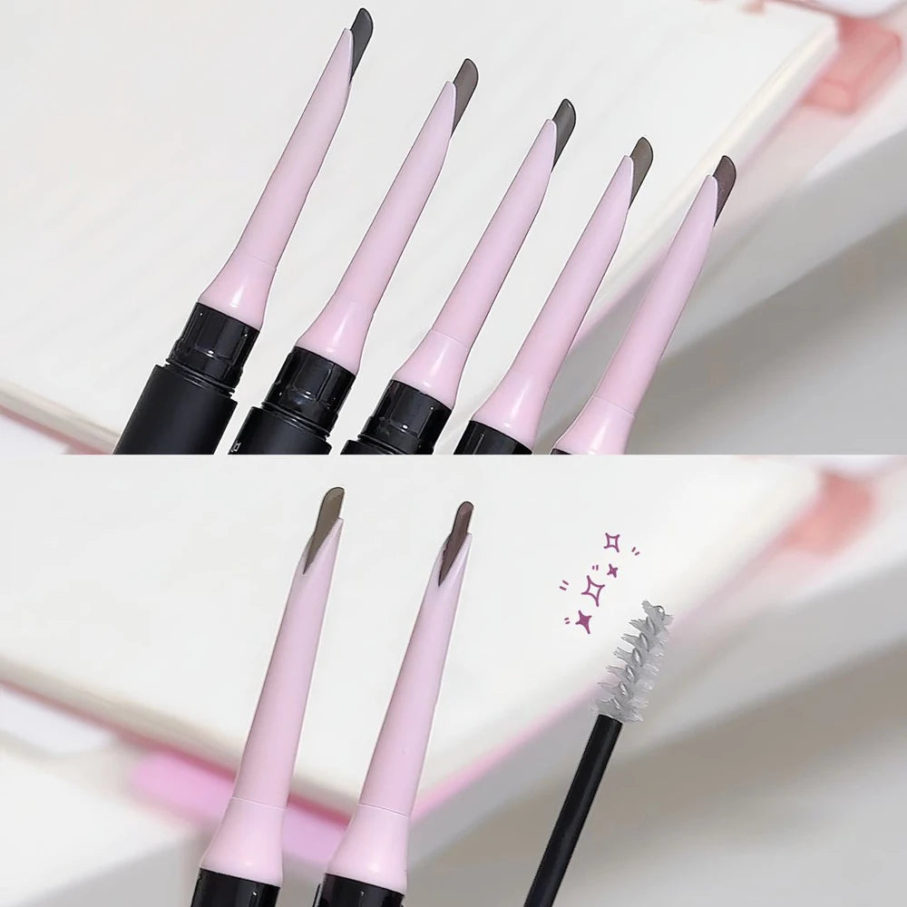 Colorless Eyebrow Gel Styling Eyebrow Pencil 2 in 1 Liquid Transparent Setting Gel Waterproof Makeup Brow Tattoo Pigment Makeup