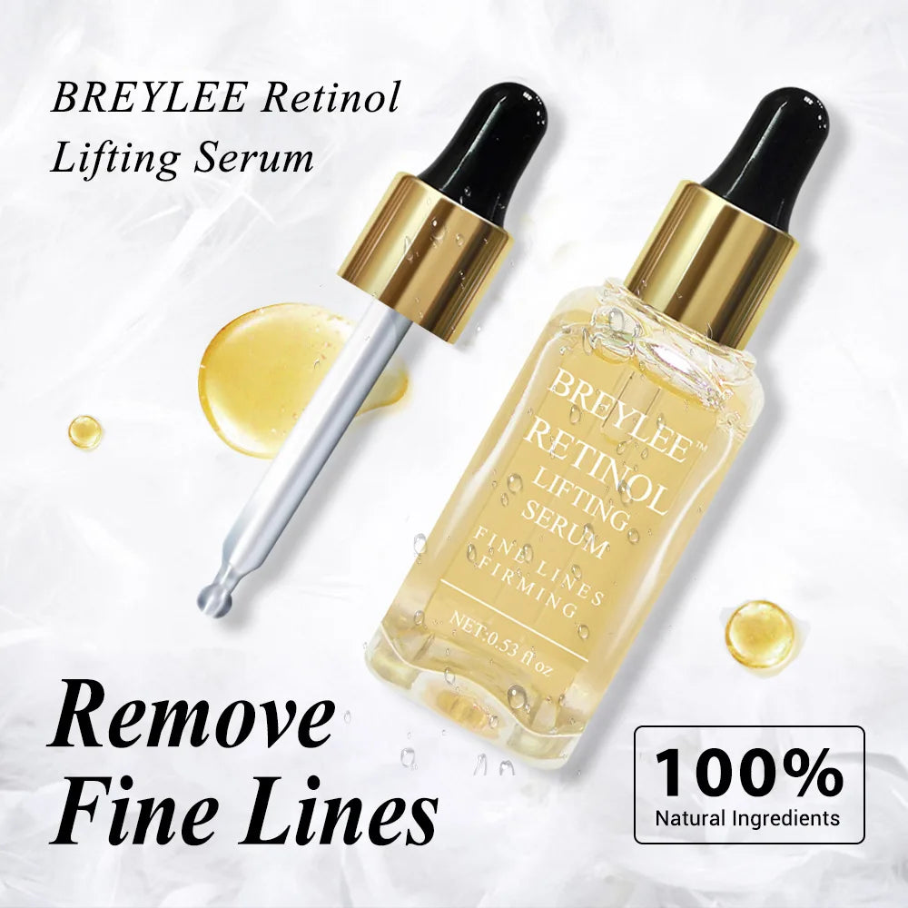 BREYLEE Retinol Anti-Aging Face Serum Collagen Remove Wrinkle Fade Fine Lines Repair Tighten Skin Firming Lift Essence Skin Care