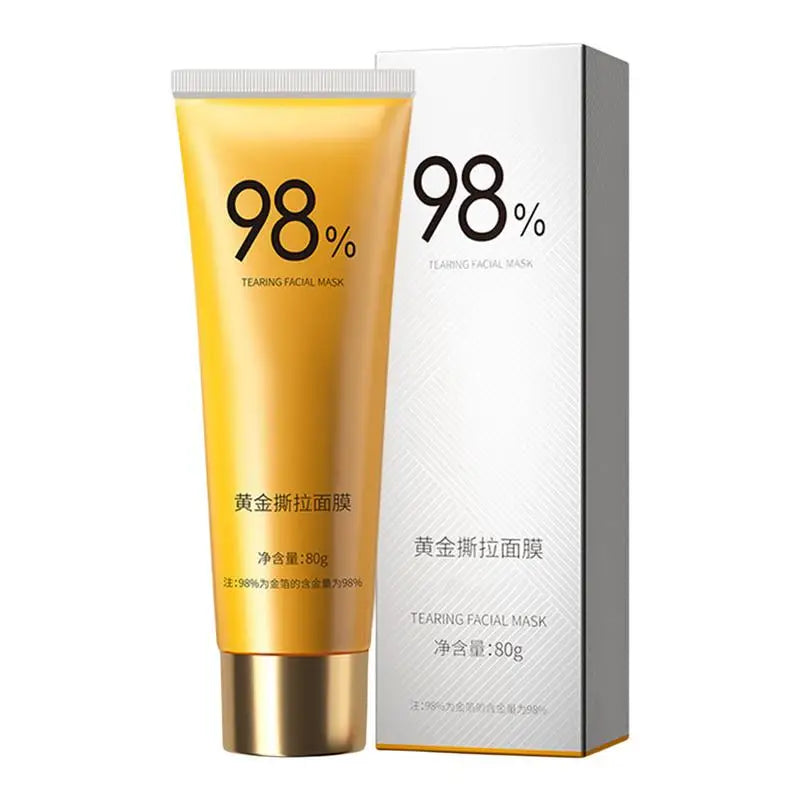 Gold Remove Blackhead Peel Mask Gold Tear facial mask Exfoliating Blackhead Anti-Wrinkle Firming 98% Gold facial mask