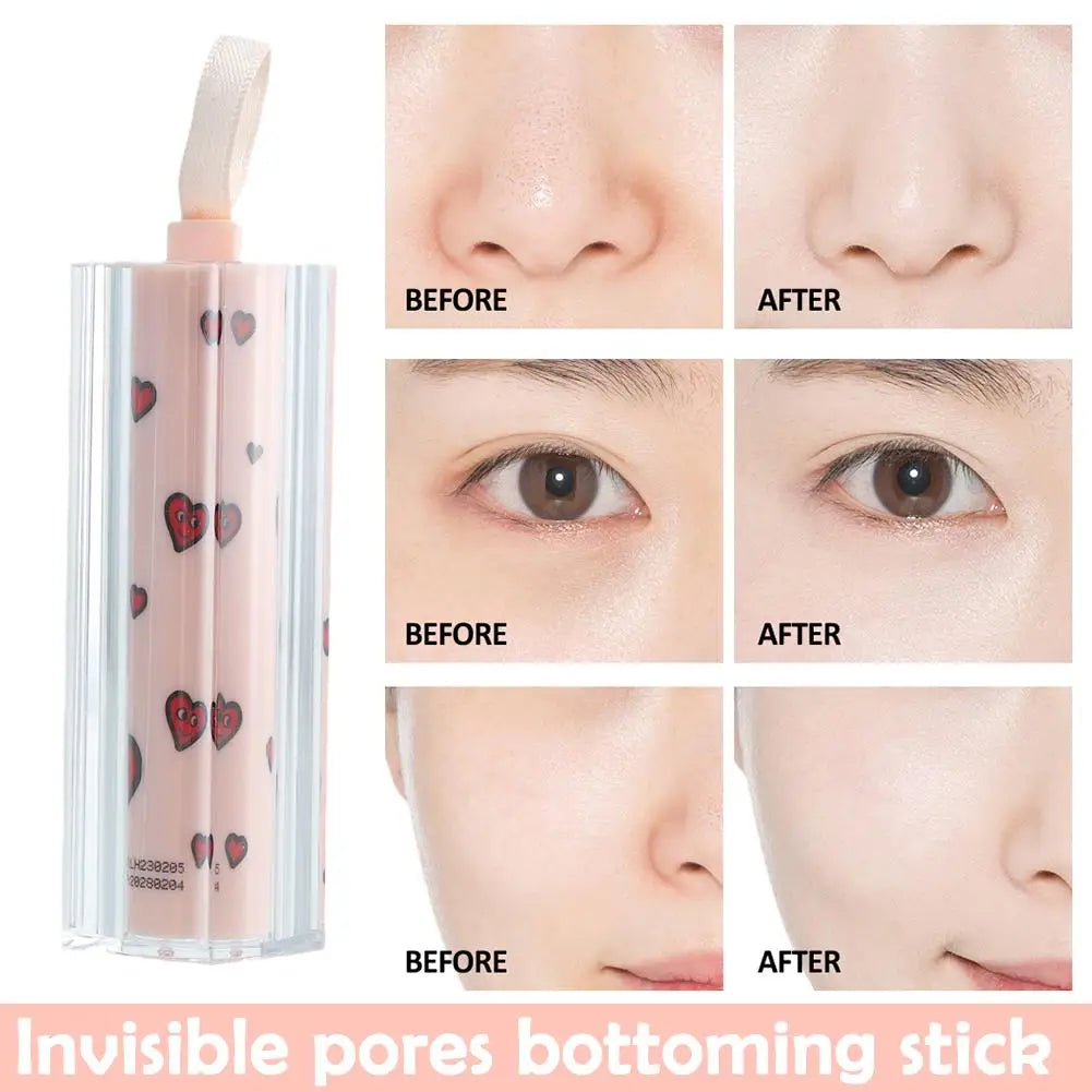 Invisible Pore Primer Stick Waterproof Pore Eraser Face Primer Makeup Base Oil-control Moisturizing Fine Lines Isolation Make Up