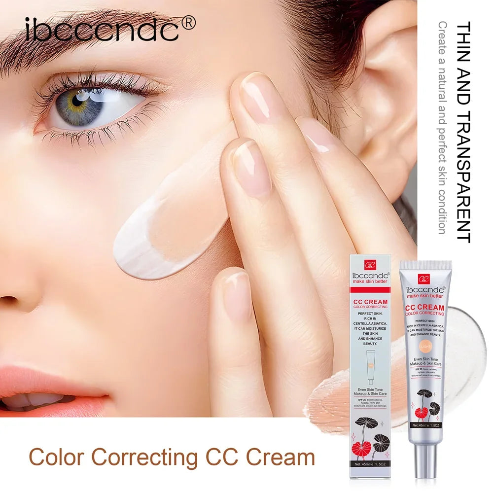 Female Makeup Base Cc Cream Concealer Full Coverage Foundation Cream for Face Cosmetics Moisture Beauty Health erborian