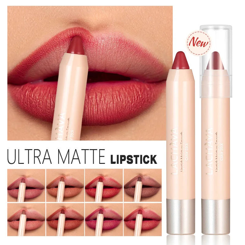 Cheap Makeup  Lipsticks Pencil Tint Lips Brown Lip Liner Cosmetics Lipstic Long Lasting Matte Lipstick 24 Hours Water Resistant