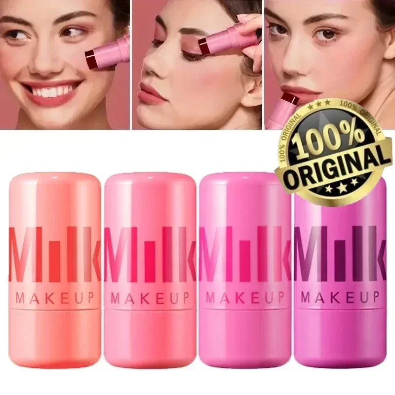 Original Milk Makeup Blush Stick Jelly Tint Blush Stick Lip Tinted Cooling Water Watercolor Multi-use Matte Blush Makeup Set