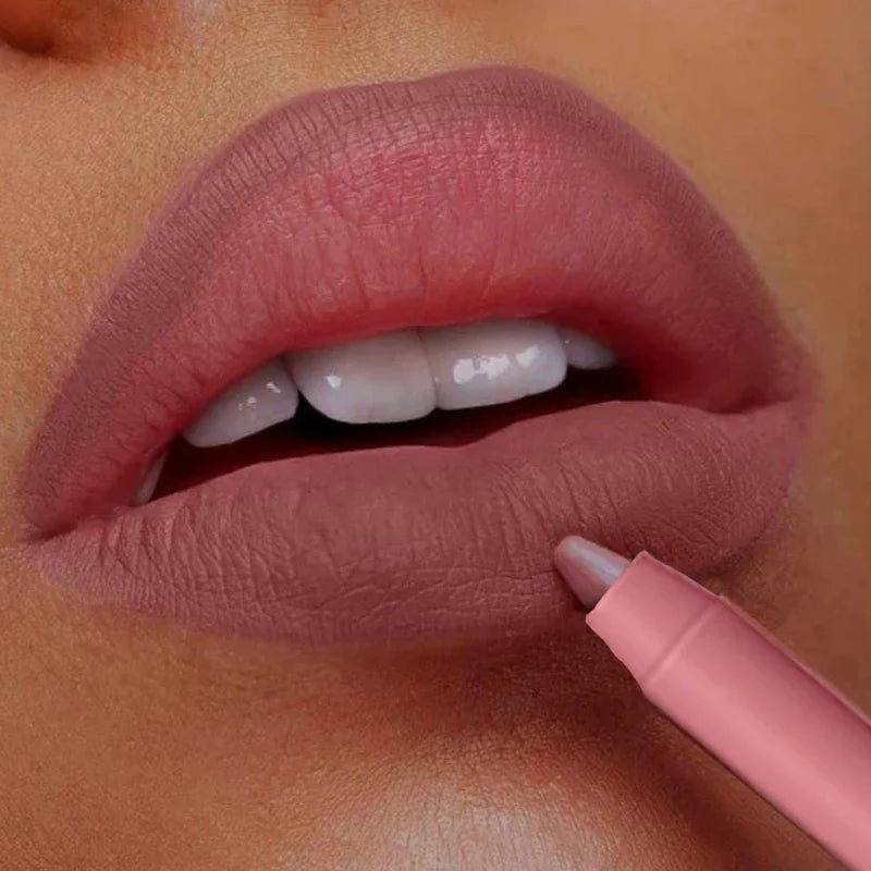 Waterproof Lip Liner Pencil Sexy Red Matte Contour Tint Lip Liner Long Lasting Non-stick Cup Nude Lipstick Lips Makeup Cosmetic