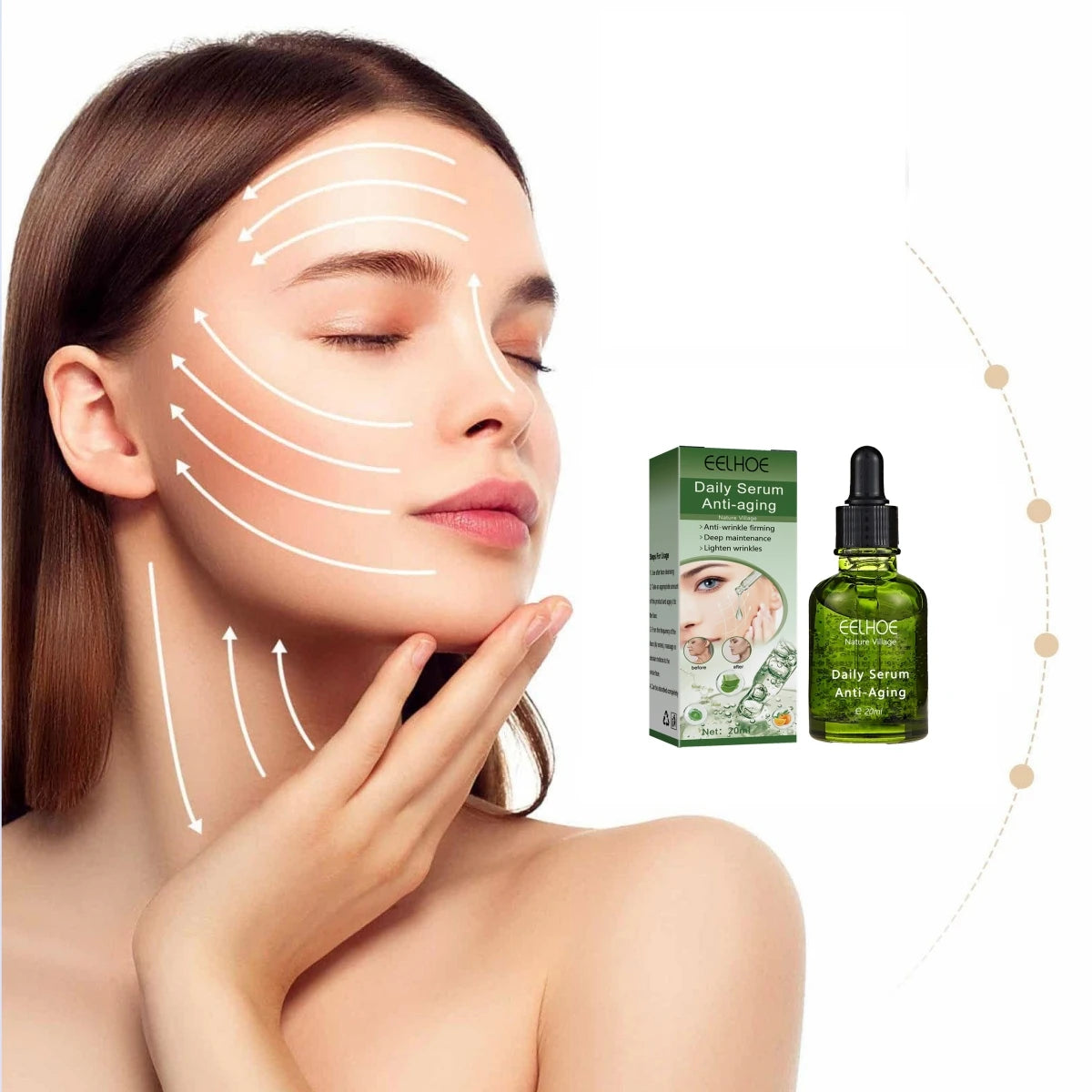 EELHOE Daily Serum Anti-Aging Essence Moisturizing Nourishing Lift And Tighten Suitable For Sensitive Skin Care Product