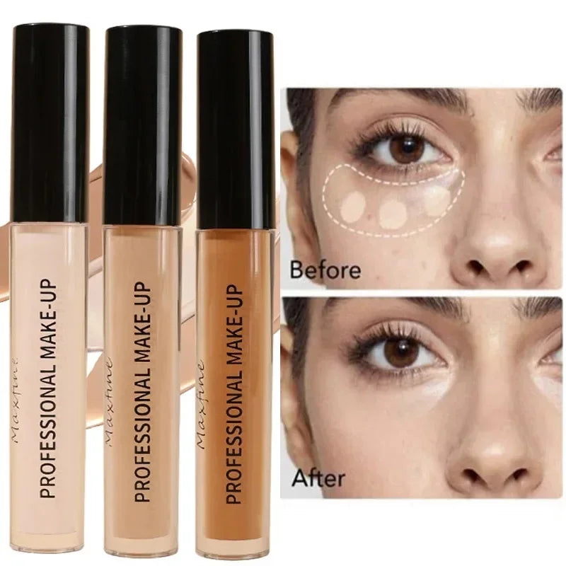 Waterproof Concealer Pen Full Coverage Cover Dark Circles Acne Pores Concealer Pen Matte Foundation Cream Facial Makeup Cosmetic