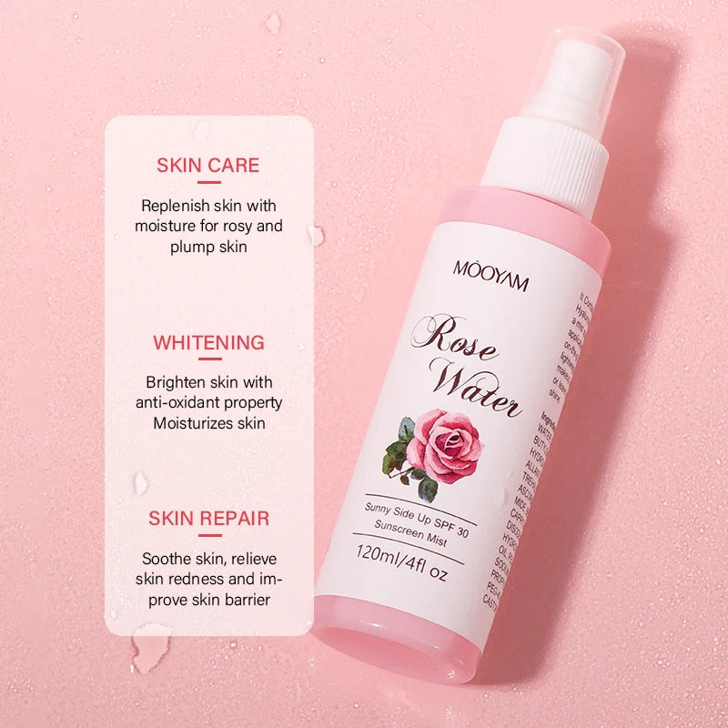 Rose Spray Water Facial Toner Anti-aging Moisturizing Brightening Face Spray Toner Korean Skin Care products