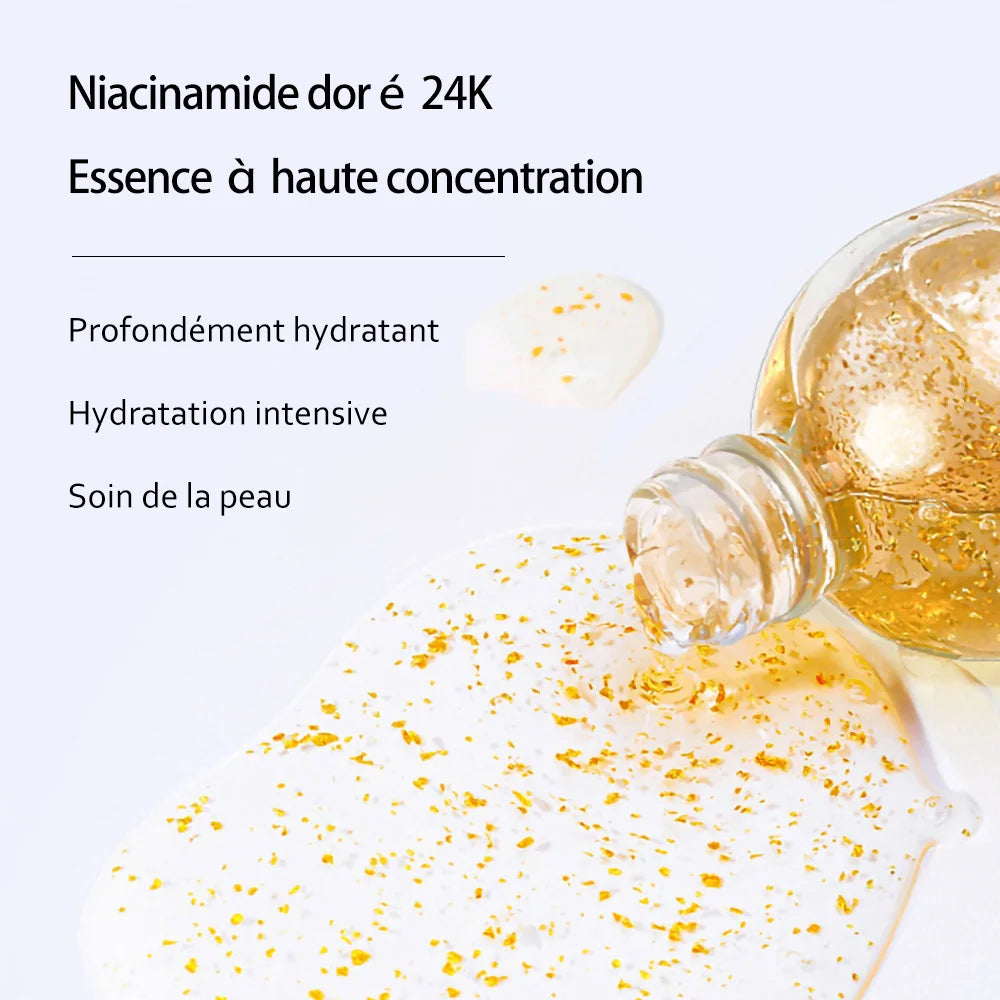 Gold Hyaluronic Acid Serum for Face Hydrating Firming Brightening Moisturizing skincare Facial Serum Essence Face Care