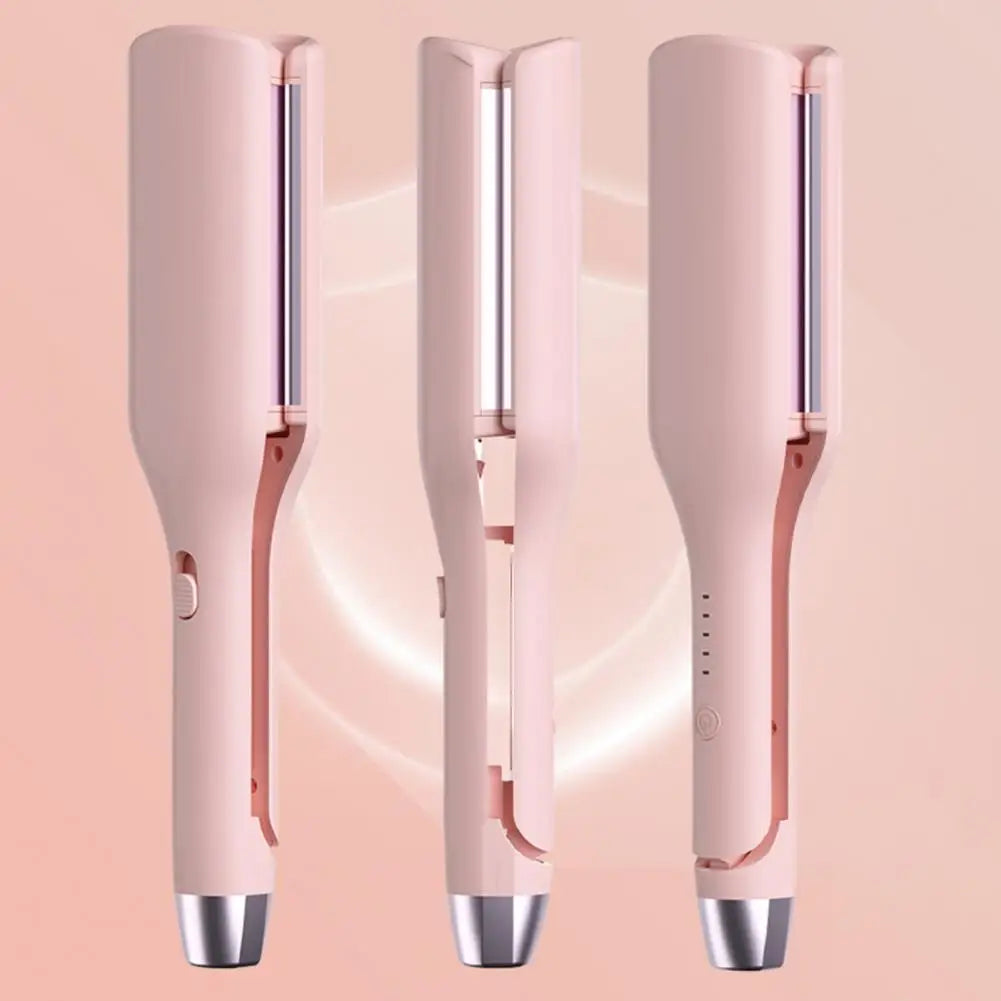 Curling Iron with Anti-scald Design Anti-scald Hair Curler Professional 32mm Hair Curling Iron with Adjustable for Women