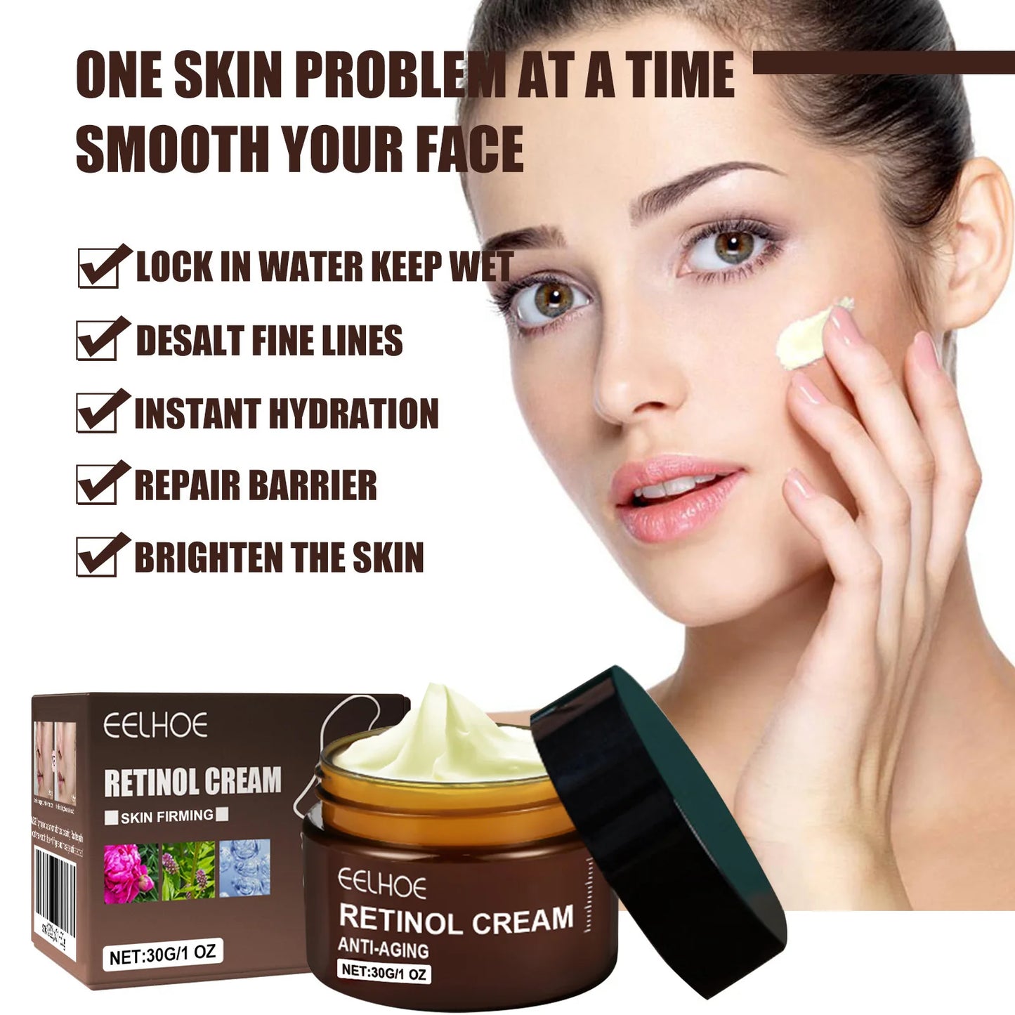 Retinol Wrinkle Removal Face Cream Anti-Aging Firming Lifting Moisturizing Brighten Fade Fine Line Korean Skin Care Cosmetics