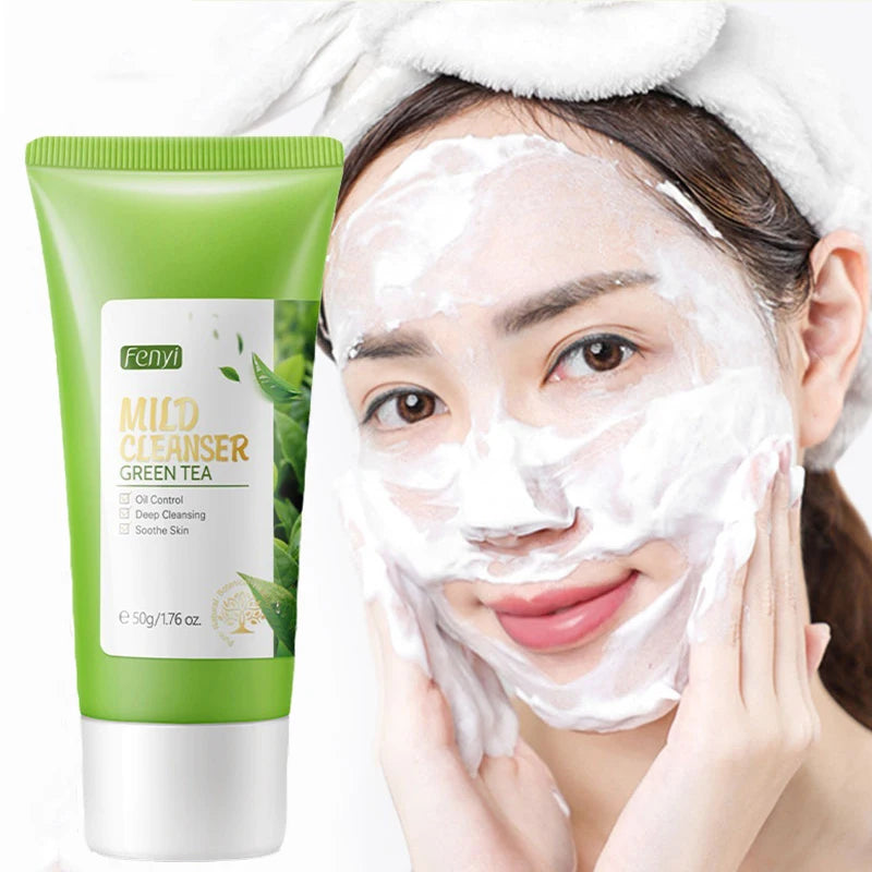 Green Tea Skin Care Kit Korean Cosmetic Moisturizing Acne Exfoliate Beauty Face Care Set For Women Sakura Products kit