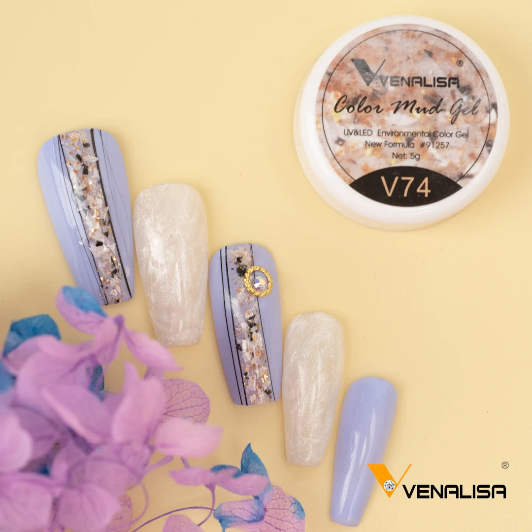 Venalisa Gel Nail Painting Solid Creamy Gel Nail Manicure 60 Color UV LED Soak Off Paint Gel Ink UV Gel Nail Polishes Lacquer