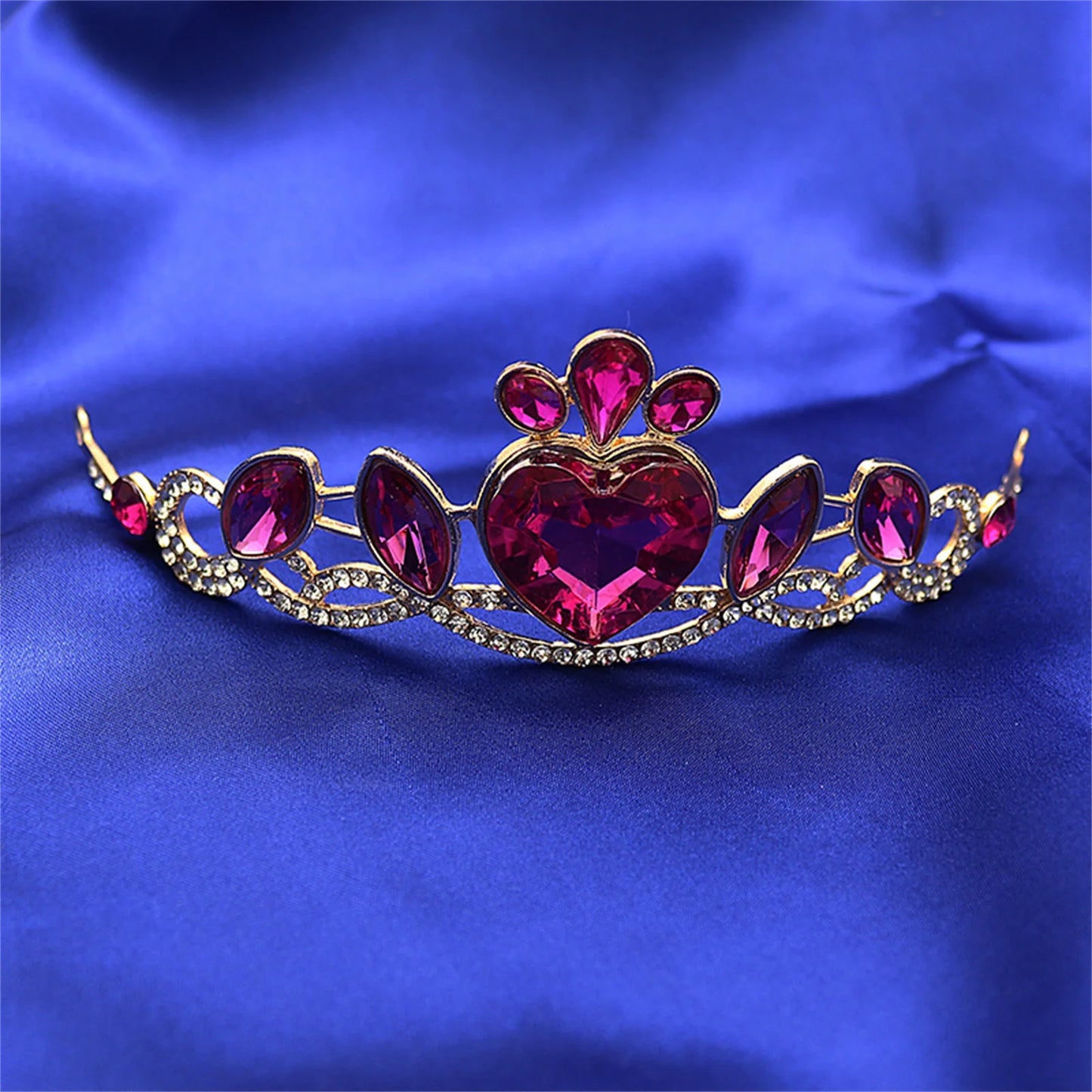 Children Tiaras and Crowns Headband Kids Girls Bridal Crystal Crown Wedding Party Accessiories Hair Jewelry Ornaments Headpiece