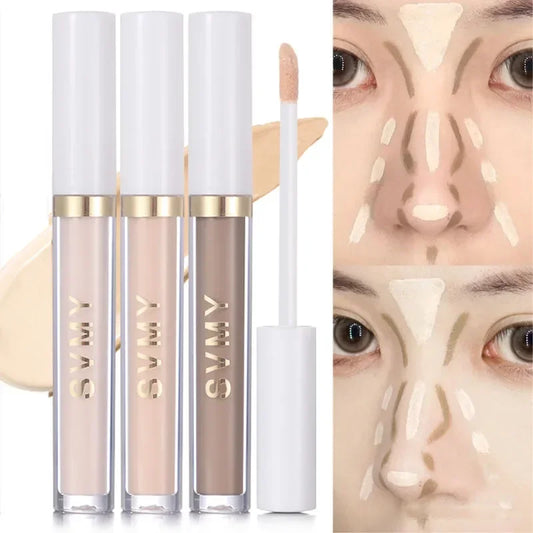 4 Colors Moisturizing Liquid Concealer Cream Cover Acne Spots Dark Circles Contouring Foundation Modify Skin Tone Stick Makeup