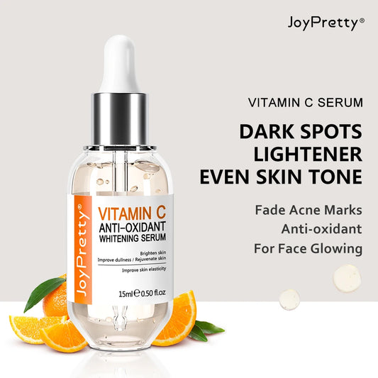 Vitamin C Serum For Face Dark Spots Fading Hyaluronic Acid Moisturizing Plumping Whitening Serum Skin Care Products JoyPretty