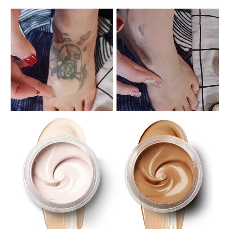 Double Colo Tattoo Concealer Cream Waterproof Tattoo Concealer For Dark Spots Scars Tattoo Concealer Tattoo Cover Waterproof