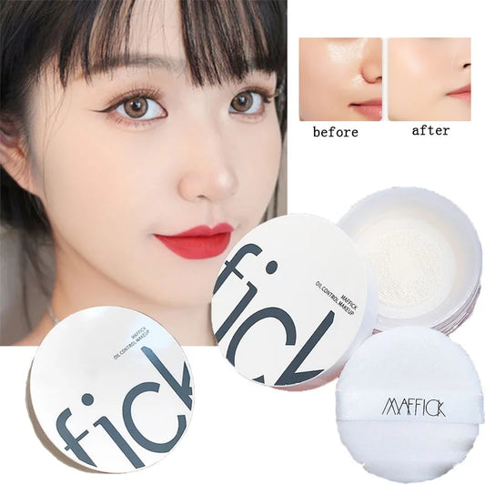 MAFFICK Small Filter Oil Control Concealer Setting Loose Powder Delicate Skin-friendly Waterproof Long-lasting Brightening Matte