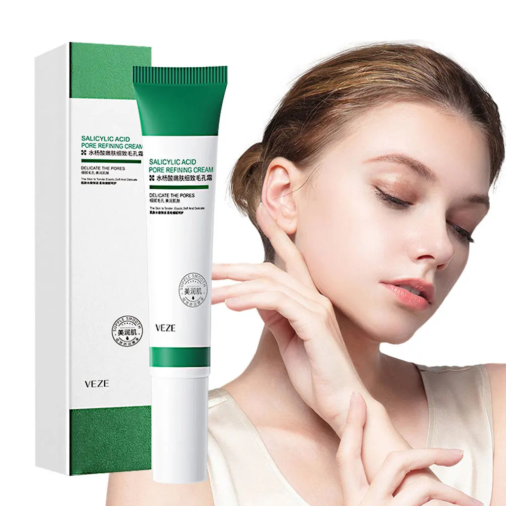 Salicylic Acid Pores Shrink Cream Refining Large Pore Improve Face Acnes Blackhead Remove Cream Anti-aging Oil Control Skin Care