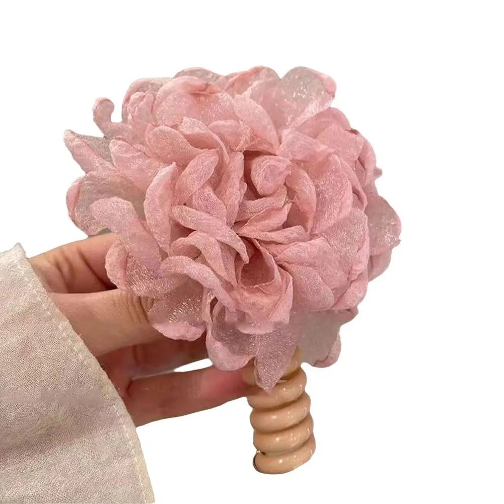 Floral Telephone Wire Hair Loop Super Fairy Hair Band Bubble Hair Rope Hair Magic Hair Braid Clips Girls Accessories Head W2A7