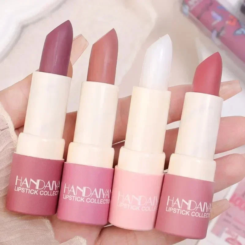 Waterproof Velvet Lipstick Non-Stick Cup Moisturizing Nude Lip Tint Long Lasting Red Matte Sexy Lips Makeup Cosmetics 8 Colors