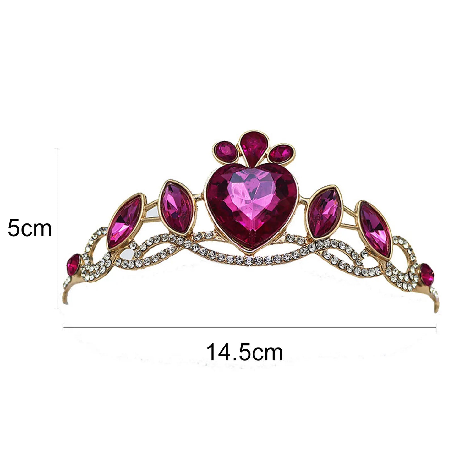 Children Tiaras and Crowns Headband Kids Girls Bridal Crystal Crown Wedding Party Accessiories Hair Jewelry Ornaments Headpiece