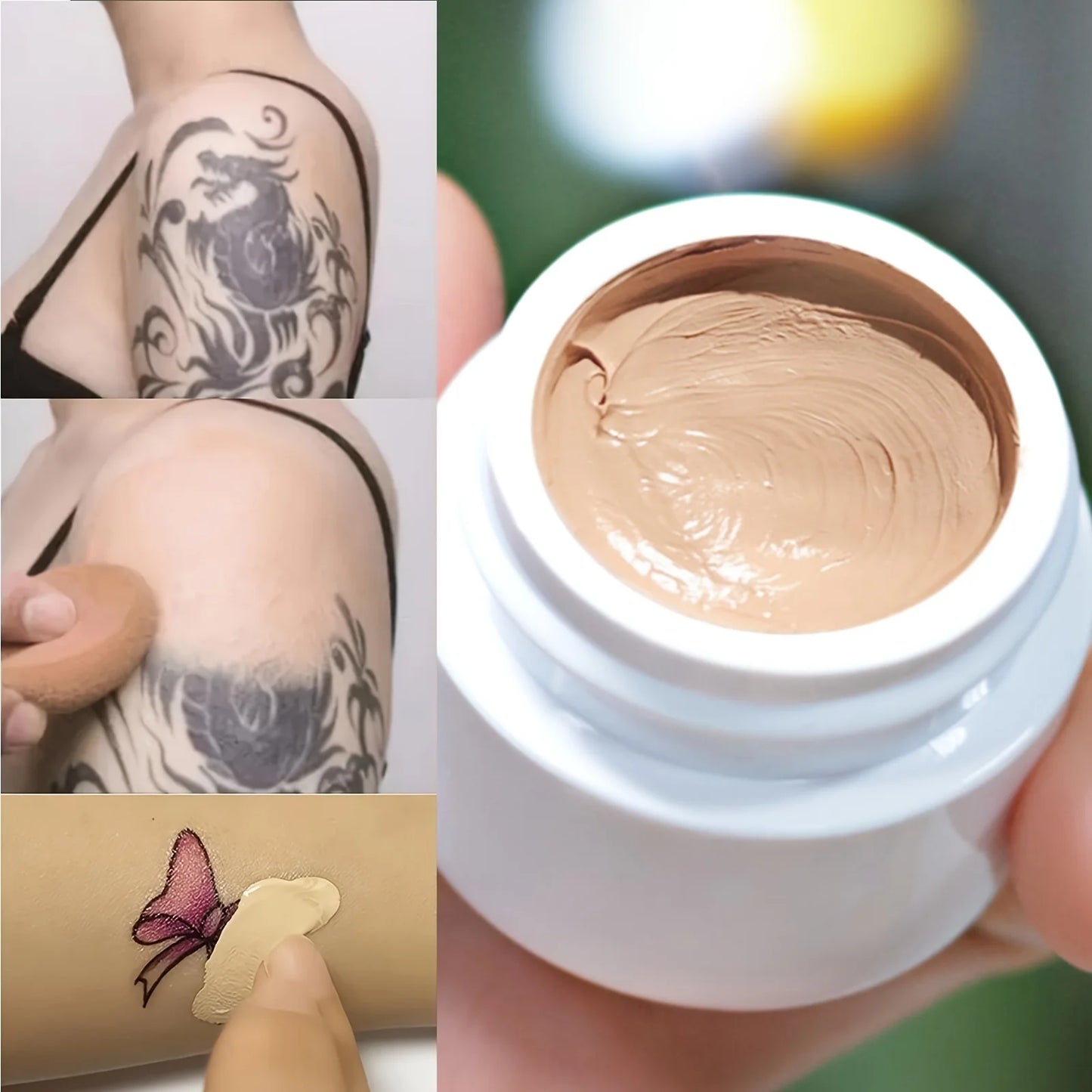 Waterproof Full Coverage Concealer To Take Off Natural-looking Foundation For All Skin Tones Textures For Tattoos Scars Hard