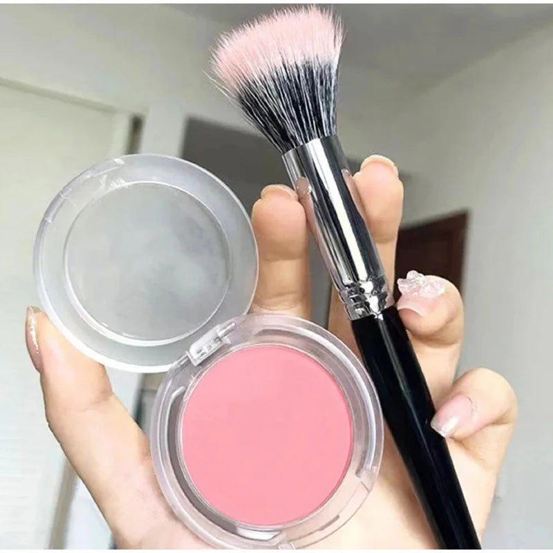 Single Color Blush Matte Natural Cheek Tint Waterproof Face Contouring Cosmetics Blush Powder Brighten Face Soft Female Makeup