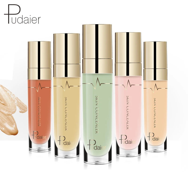 Pudaier Blue Pink Liquid Foundation Face Makeup Nutritious Base Concealer Cream Make up Cosmetics Facial Brighten Corrector Tint