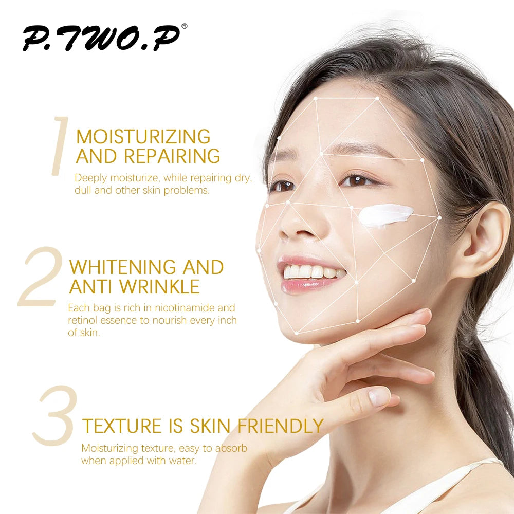 30pcs Face Mask Collagen Moisturizing Hyaluronic Acid Facial Mask Repair Anti Wrinkle Sheet Sleeping Face Mask Skin Beauty Care