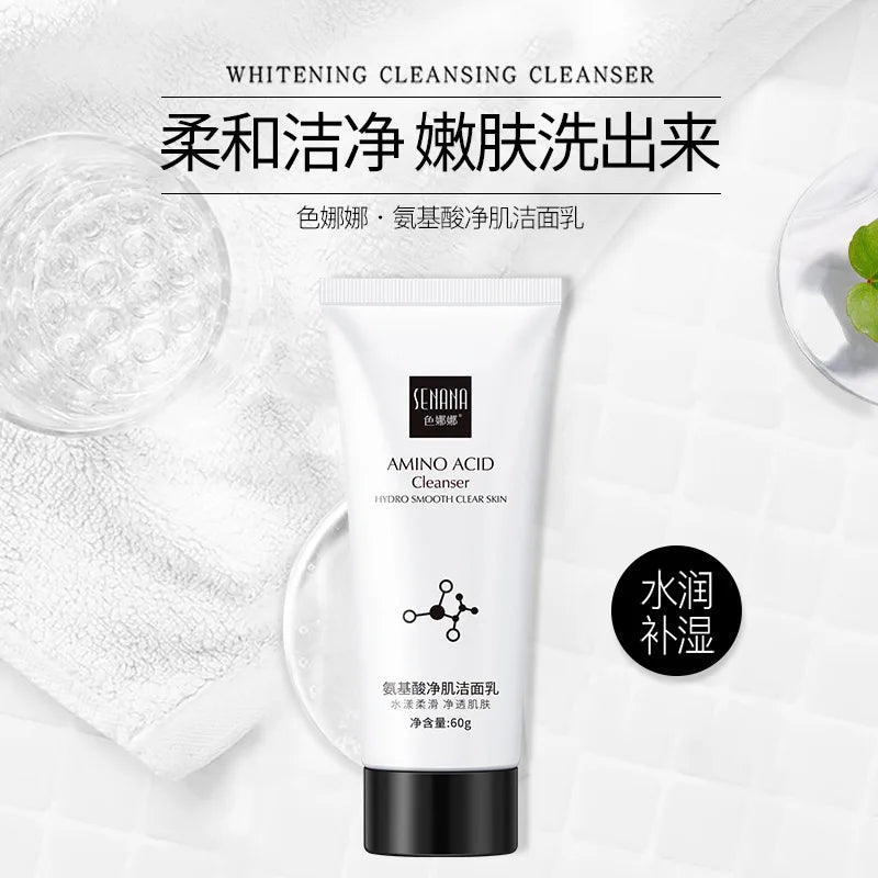 Amino Acid Face Cleanser Moisturizing Brightening Hydrating Oil Control Nourishing Skin Care Facial Cleaning Tools