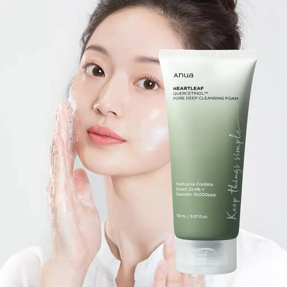 Korean Skin Care Deep Cleaning Facial Cleanser Moisturizing Refreshing Oil Control Not Tight Cleanser Dense Foam 150ml