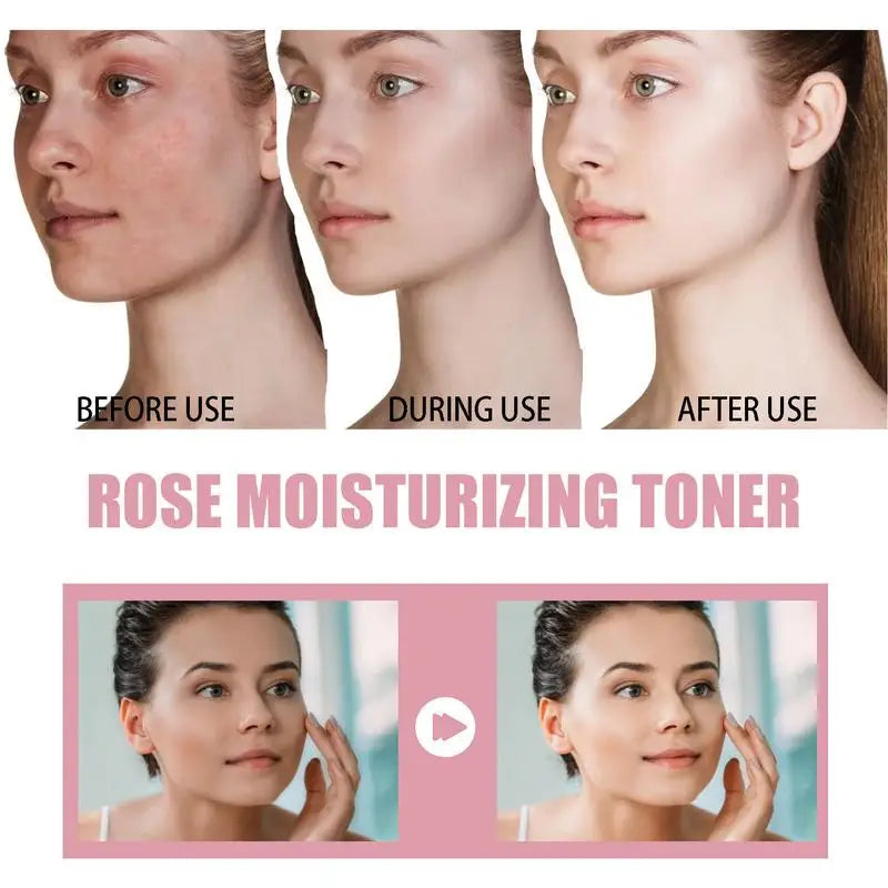 Rose Water Spray For Face 100ml rose water moisturizing spray For Dry Skin Refreshing Rose Water Toner For Daily Travel Vacation