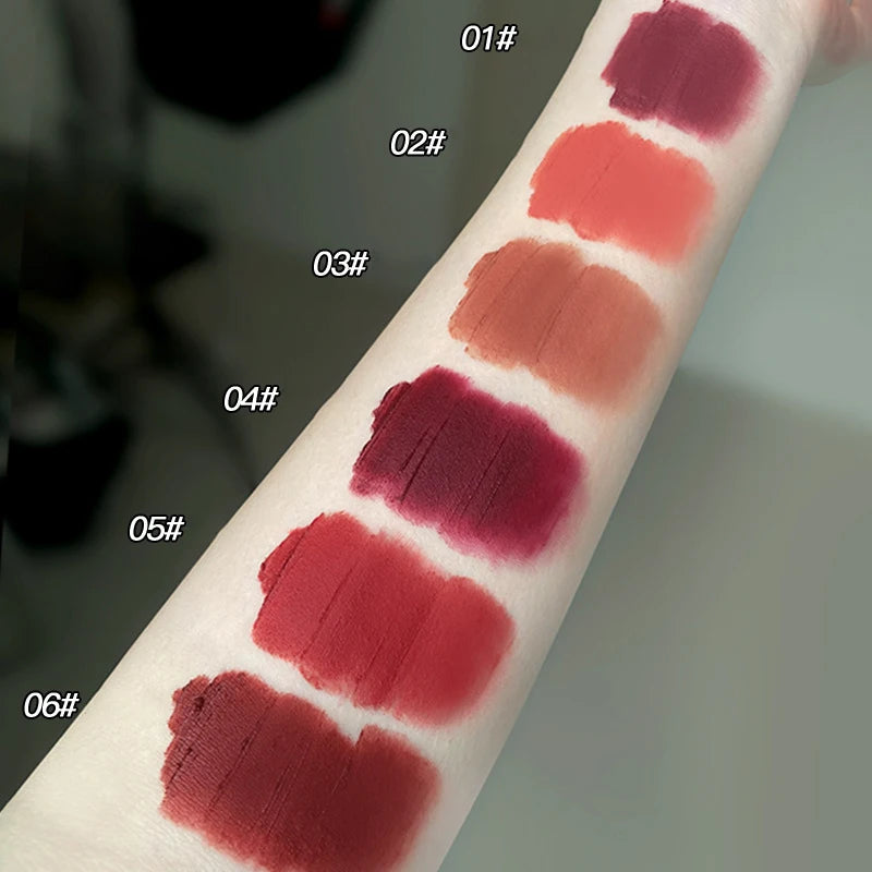 Soft Mist Matte Lip Gloss Long-lasting Non Stick Cup Sexy Women's Lip Tint Cosmetics Waterproof 24 Hours Nude Korean lipsticks