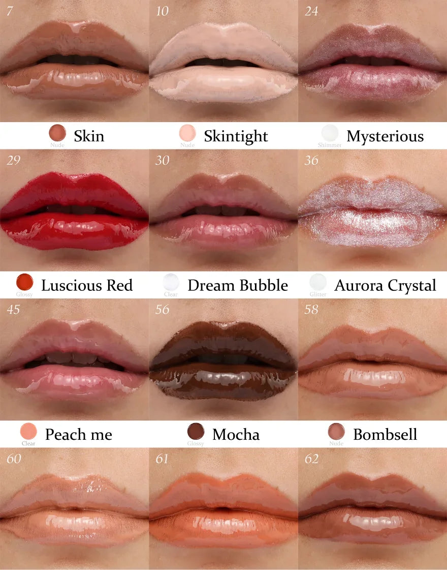 Lip Gloss with Led Light and Mirror Private Label Lipstick Liquid Shiny Colors P42 P43 P90 P143