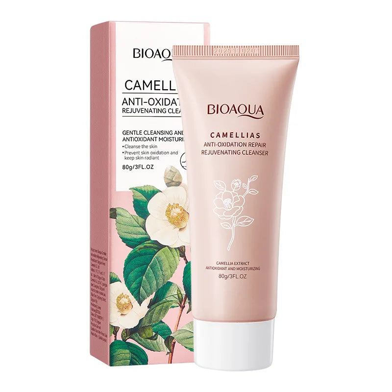 BIOAQUA Camellia Facial Cleanser skincare Face Wash Foam Face Cleanser Facial Moisturizing Deep Cleansing Skin Care Products