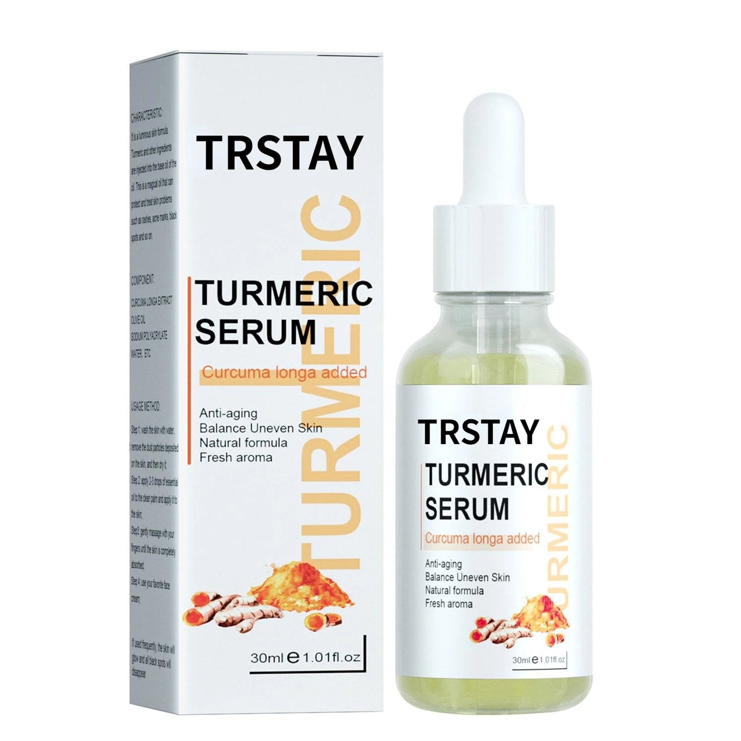 Ginger Turmeric Face Essence Oil Black Spots Remove Repair Aging Whitening Serum Skin Removal Moisturizing Wrinkles Oil Ant