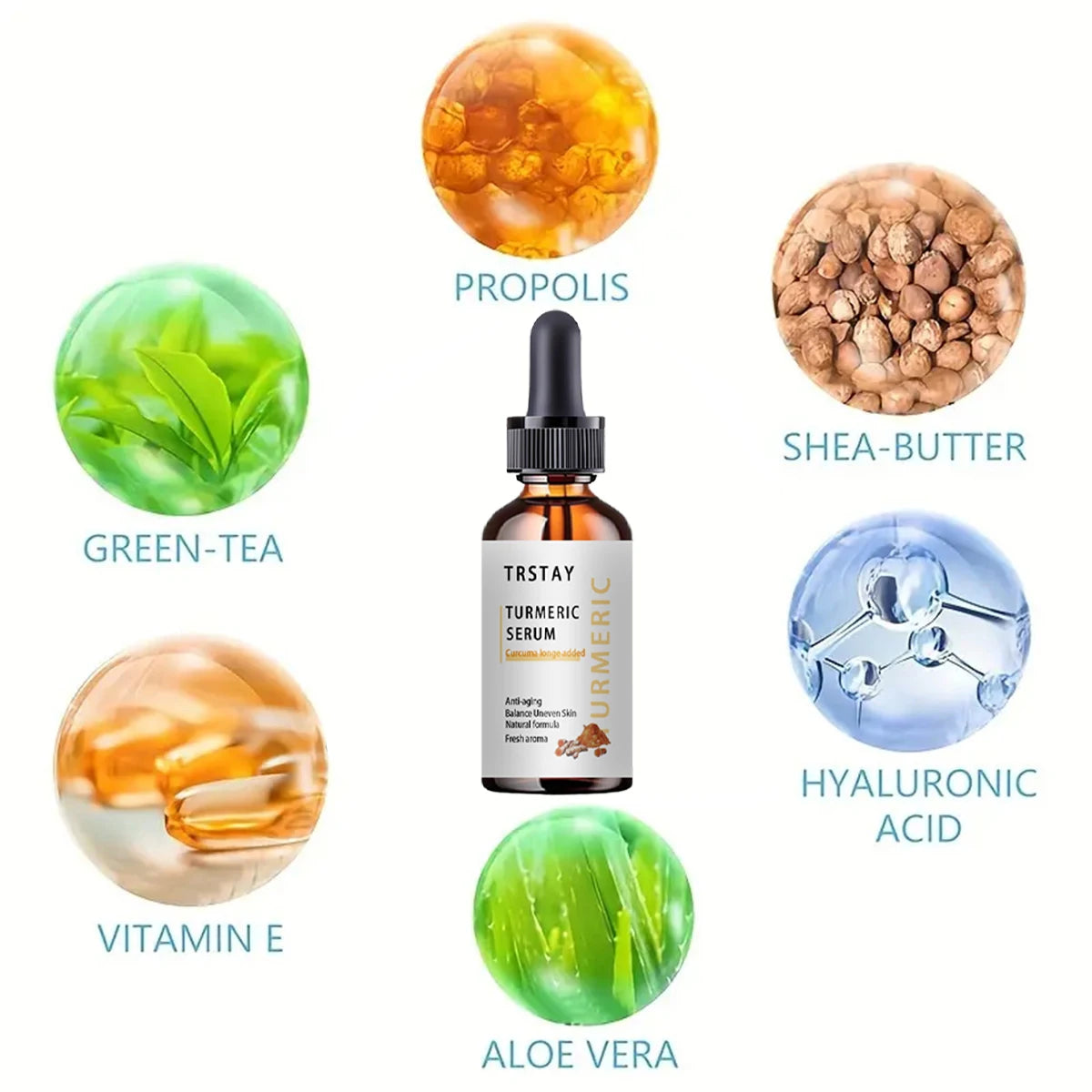 Vitamin C Serum Hyaluronic Acid Facial Essence Anti-Wrinkle Serum Radiant Complexion Moisturize Brightening Skin Care skin care