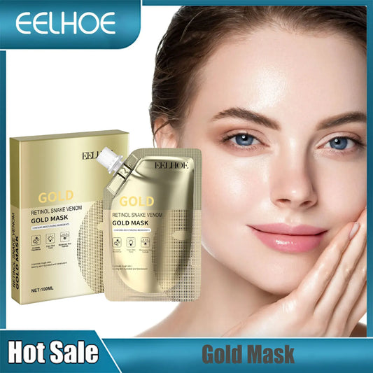 Moisturizing Retinol Gold Mask Anti-Aging Oil Control Acne Remove Pores Snake Venom Whitening Facial Mask Firming Face Skin Care