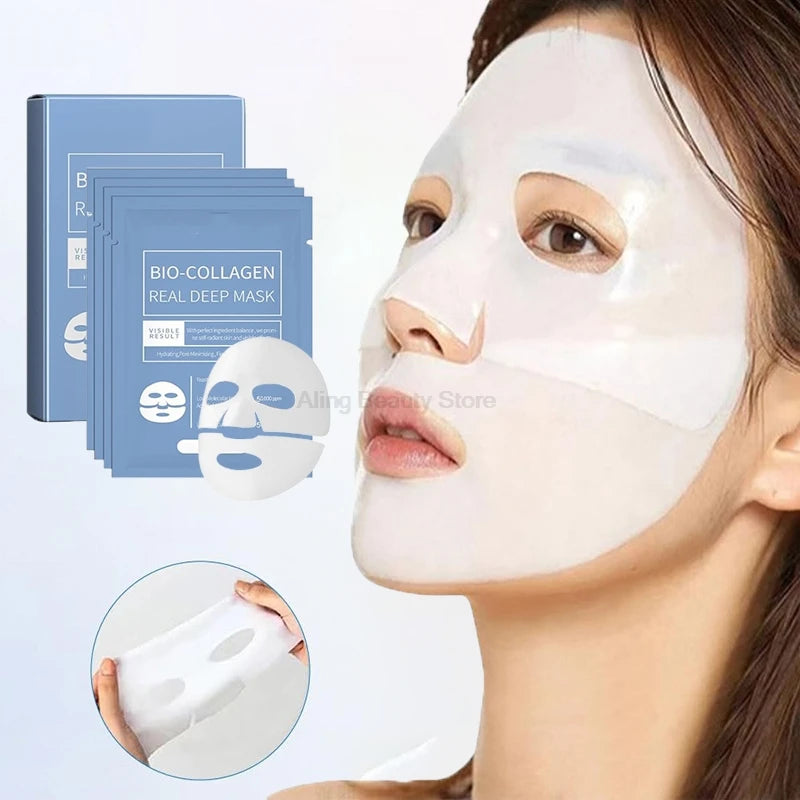 Absorbable Bio-Collagen Real Deep Moisturizing Mask Anti Aging Night Mask Firming Nourish Brightening Skin Care