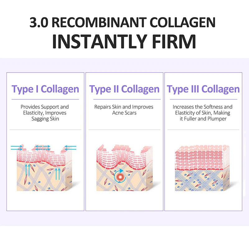 Collagen Face Serum VC Moisturizing Lifting Smoothing Facial Pore Shrinking Nourishing Serum Skin Care Products