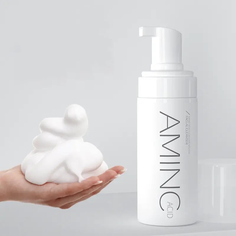 Amino Acid Cleansing Mousse Oil Control Deep Cleaning Mites Removal Acne Moisturizing Face Cleanser Foam Brighten Skin