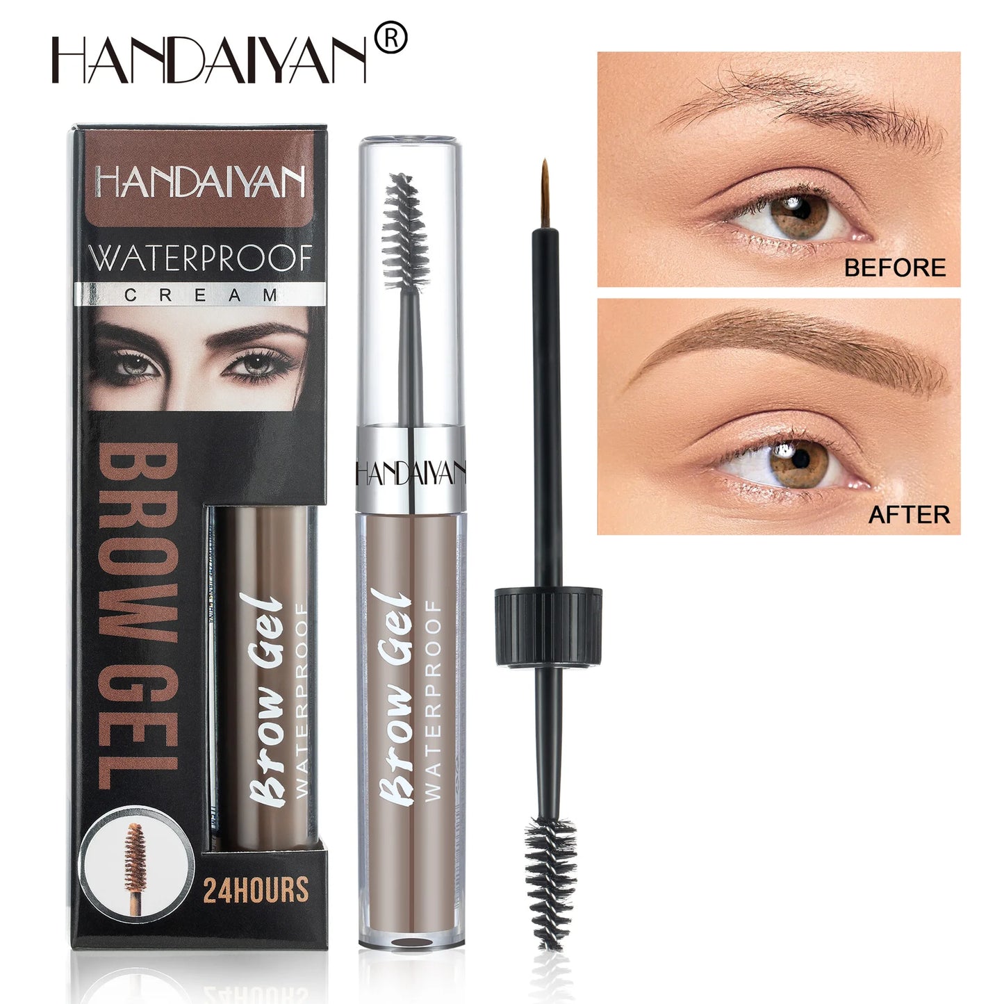 Eyebrows Gel Pen Eyebrow Cream Long Lasting Waterproof Tattoo Liquid Black Eye Brow Makeup Pencil