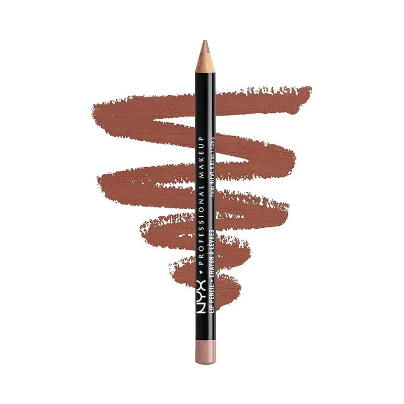 Slim Lip Pencil Long-Lasting Creamy Lip Liner Waterproof Plumping lip Stain Natural Nude Brown Lip Liner Professional Makeup