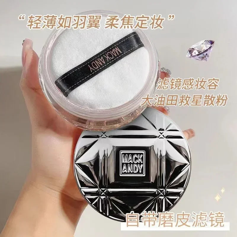 Mack Andy Loose Setting Loose Powder Large Capacity Hair Setting Powder Waterproof No Makeup Powder