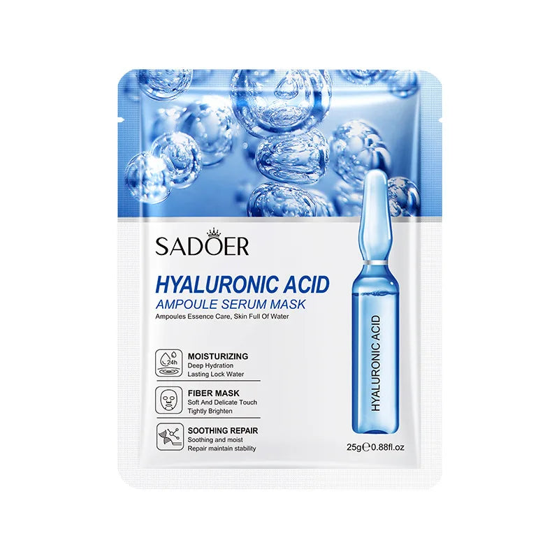 Hyaluronic Acid Hydrating Facial Mask Sheet Masks For Face Hydrating Shrinking Pores Moisturizing Face Masks Skin Care