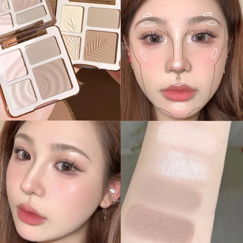 Original Judydoll Highlighter Natural Color Rendering Matte Makeup Waterproof Long-Lasting Grooming Contouring Natural Cosmetics