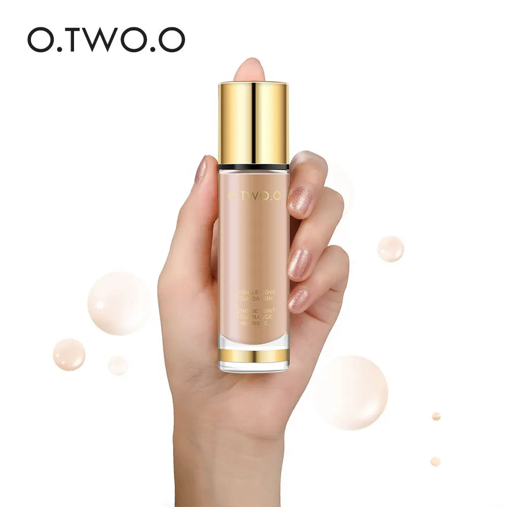 O.TWO.O Liquid Foundation Smooth Invisible Pores Conceal Flawless Makeup