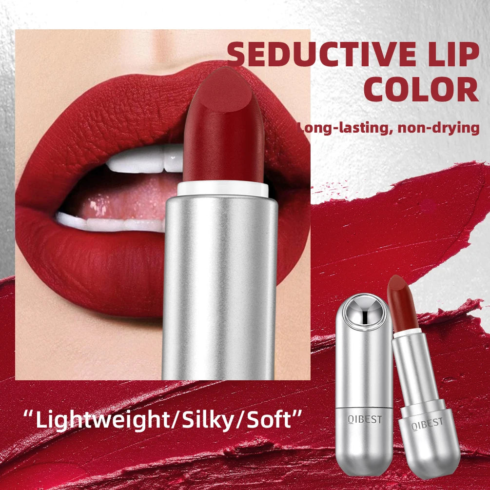 Lipsticks Nude Matte Lipstick Long Lasting Moisturising Makeup Sexy Red Lipgloss Tint Lips Cosmetics