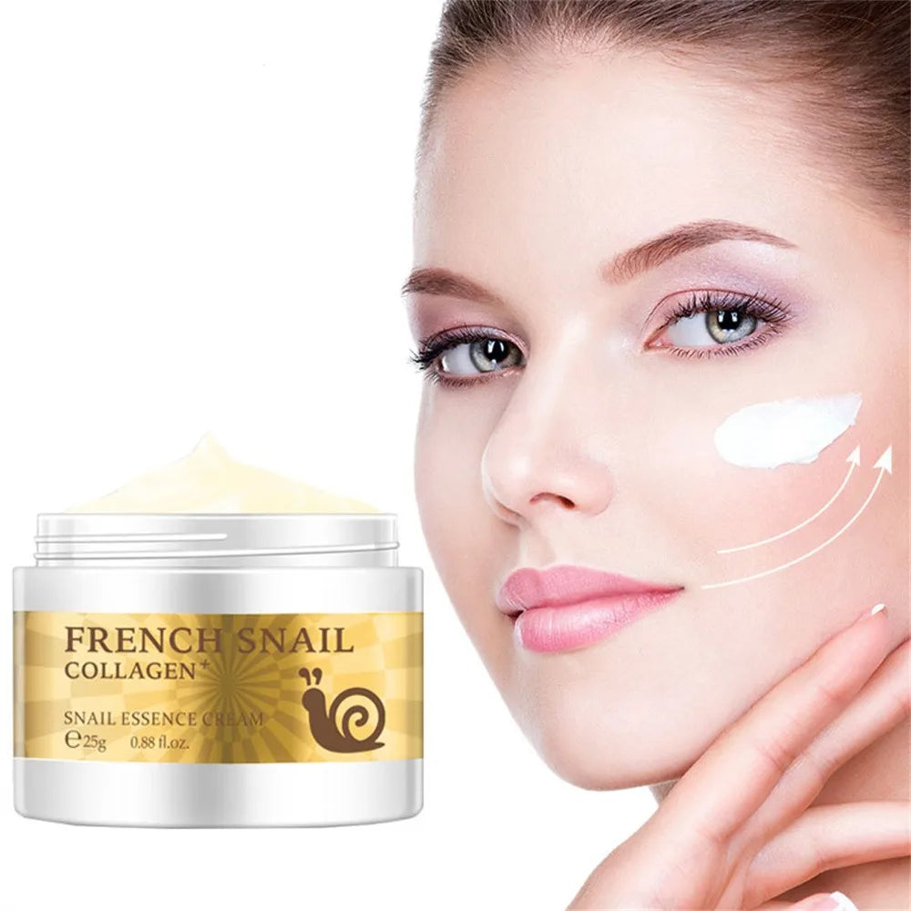 Snail Face Cream Hyaluronic Acid Moisturizing Anti-Wrinkle Anti-Aging Face Cream Collagen Nourishing Essence Day Cream Makeup